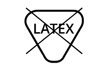 Does not contain or no presence of natural rubber latex