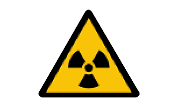 Warning: Radioactive material or ionizing radiation