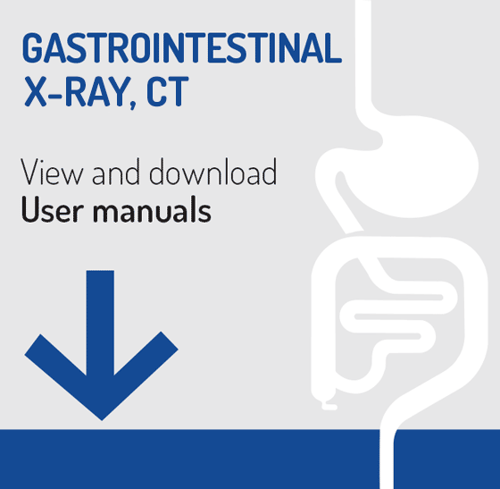View and Download User Manuals Gastrointestinal X-Ray/CT
